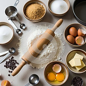 Elements are organized neatly, showcasing the essentials for creating a