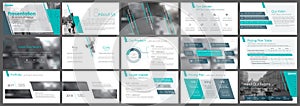 Elements for PowerPoint presentation templates.