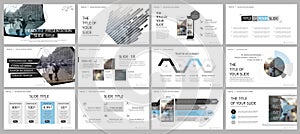 Elements for PowerPoint presentation templates.