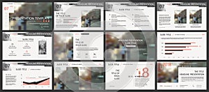 Elements for PowerPoint presentation templates.