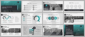 Elements for PowerPoint presentation templates. photo