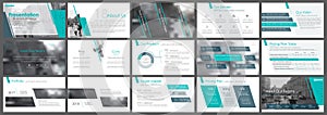Elements for PowerPoint presentation templates. photo