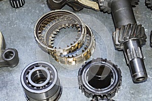 Elements of the synchronizer of the manual transmission