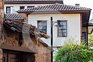 Elements of traditional architecture in the historic town