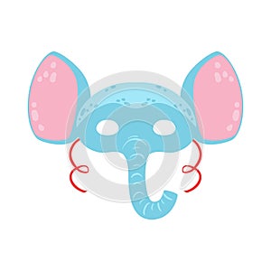 Elephant Animal Head Mask, Kids Carnival Disguise Costume Element
