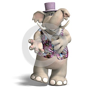 Elephant Bridegroom in tux