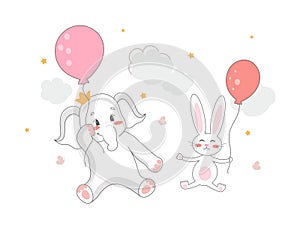 Elephant and Bunny