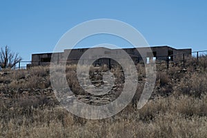 Elephant Butte Lake townsite hospital ruins, New Mexico photo