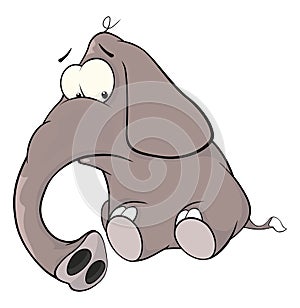 A elephant calf cartoon