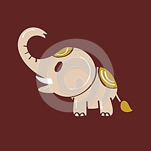 Elephant cartoon icon