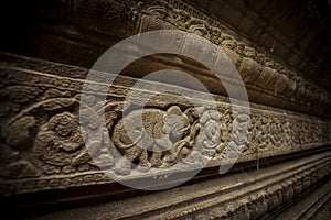Elephant carving in Angkor