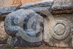 Elephant carving at Jetavanarama dagoba at Anuradhapura at Sri L