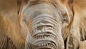 elephant close-up , generated by AI