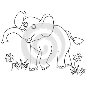 Elephant coloring page