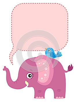 Elephant with copyspace theme 2