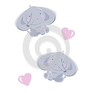 elephant cute style