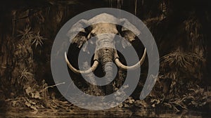 Elephant In The Dark Forest: A Marc Lagrange Inspired Academic Drawing