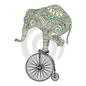 Elephant with embroidery decoration