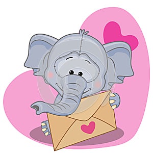 Elephant with envelope