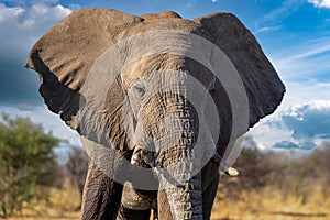 Elephant in ethosa national park