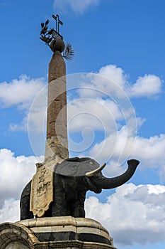 Elephant fountain in Catania, Sicily