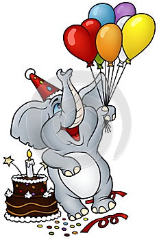 Elephant Happy Birthday