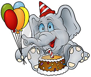 Elephant Happy Birthday