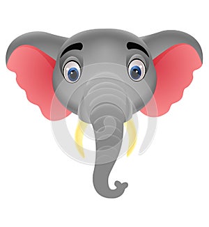 Elephant head mascot logo