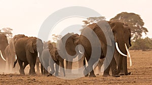 Elephant herd