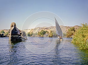 Elephant Island on River Nile in Asuan, Egypt photo