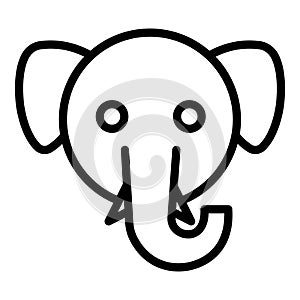Elephant  Isolated Vector Icon which can be easily modified or edited as you want photo