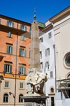 Elephant and Obelisk in Piazza Della Minerva, Rome