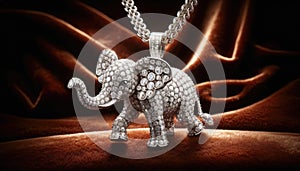 Elephant pendant necklace