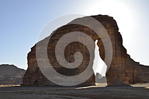 Elephant Rock, Located on Hejaz Area, Madinah Province Saudi Arabia photo