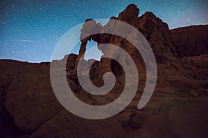 Elephant Rock at Night side view