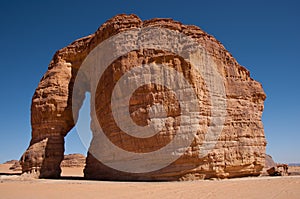 Elephant rock in Saudi Arabia photo