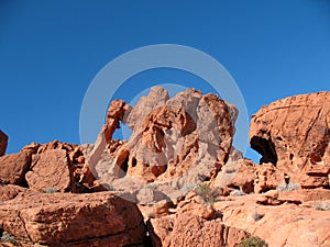 Elephant Rock in Valley of Fire Nevada