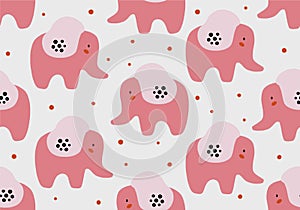 Elephant seamless pattern