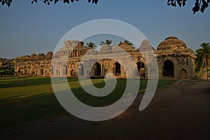 Elephant Stable at the Zenana Enclosure, Hampi, Karnataka, India