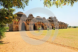 Elephant stables, Hampi, Karnataka, India (UNESCO