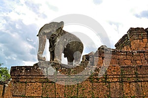 Elephant statue of Banteay Srei Temple