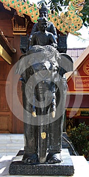 Elephant Statue at Doi Suthep Temple
