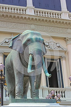 Elephant statue at the Grand Palace Wat Phra Kaew in Bangkok