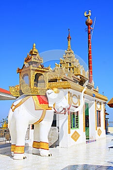 Elephant Statue In Tantkyitaung Pagoda, Tantkyi Hill, Myanmar