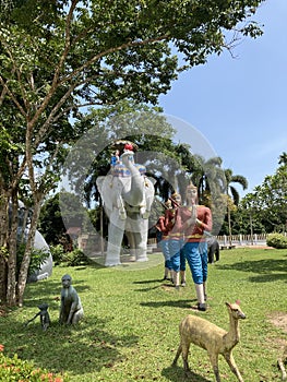Elephant Statue Tempel Thailand