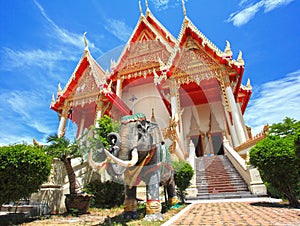 Elephant statue at Thai temple