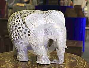 Elephant stone carving