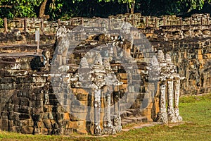 Elephant terrace Angkor Thom Cambodia