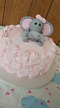 Elephant theme baby shower