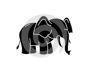 Elephant vector icon illustration design logo template